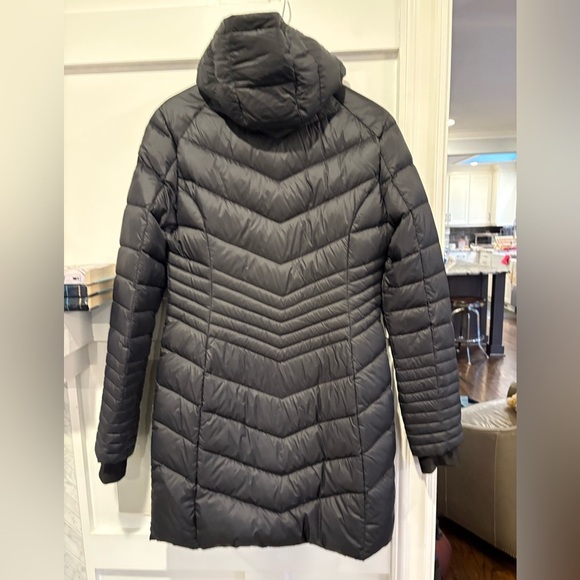 Women's Pajar Canada Queen Goose Down Coat Parka Black Hooded - Picture 3 of 16